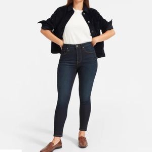 Everlane Size 24 The Curvy High Rise Skinny Crop Jeans Authentic Stretch